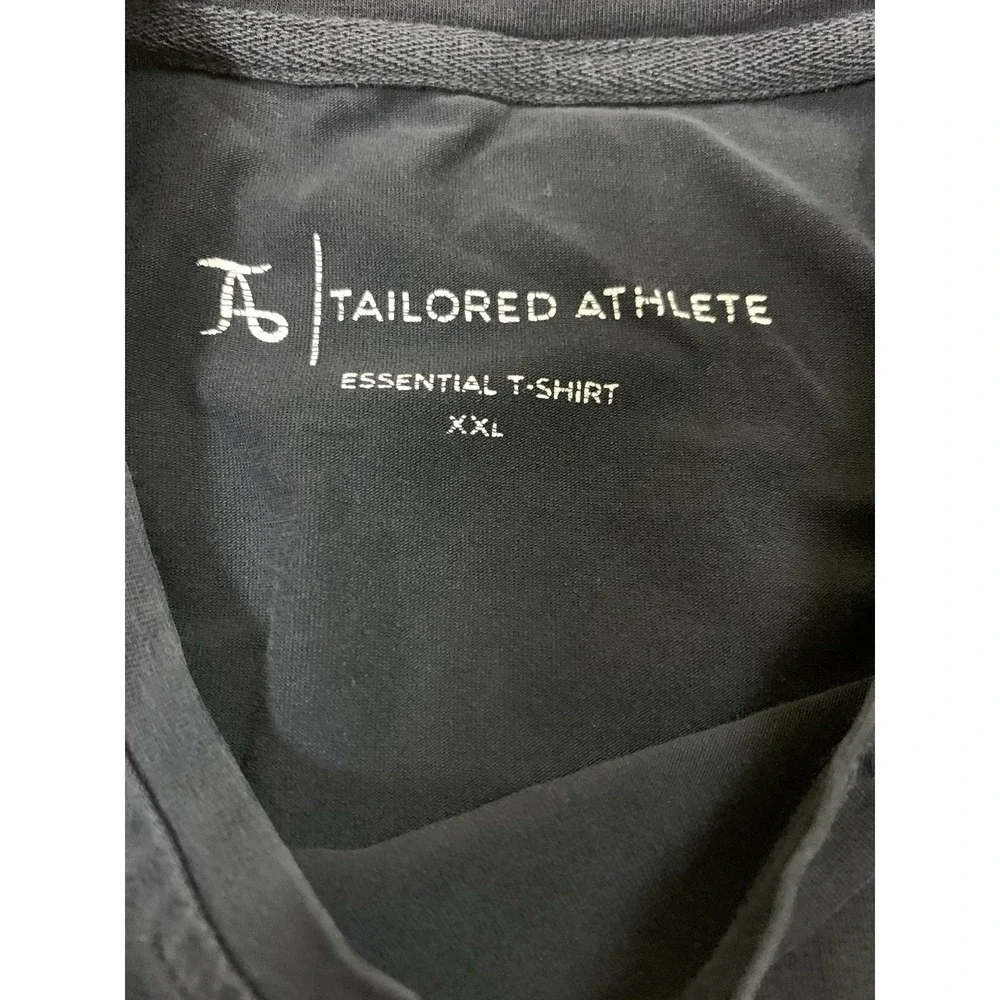 Tailored Athlete Essential T Shirt Men's XXL Black Stretch Athletic Crew Neck